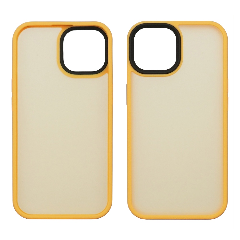 Чехол Colorful Matte Case для Apple iPhone 15 оранжевый Люкс
