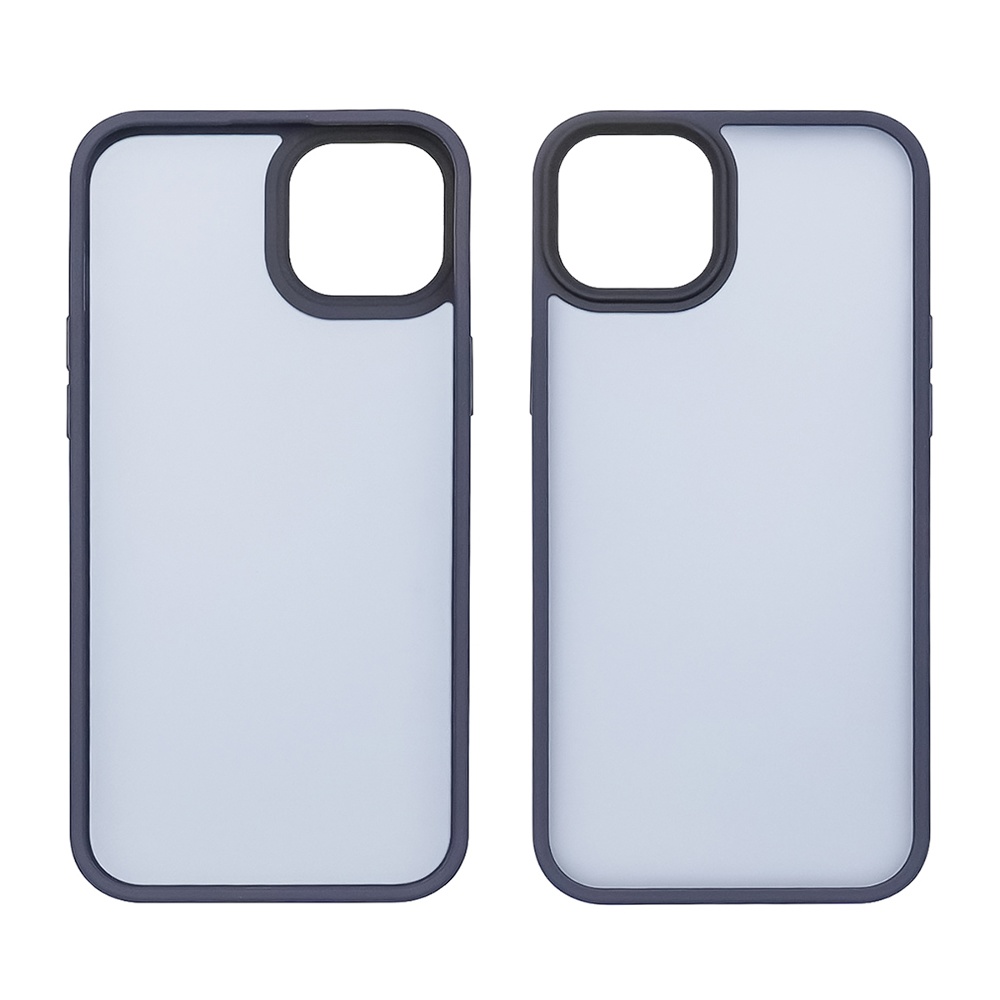 Чехол Colorful Matte Case для Apple iPhone 15 темно-синий Люкс