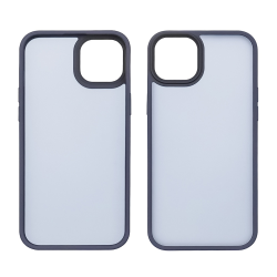 Чехол Colorful Matte Case для Apple iPhone 15 темно-синий Люкс