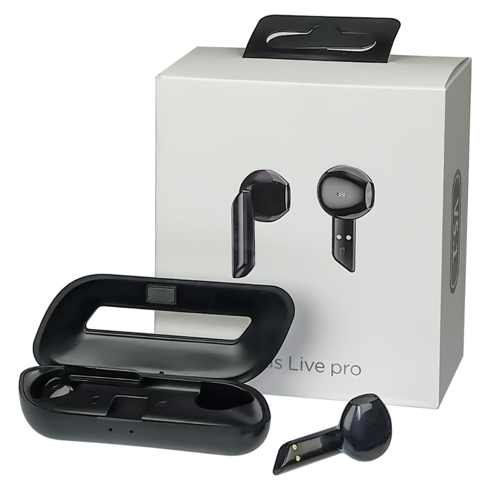 Беспроводные TWS наушники Buds live Pro вкладыши black