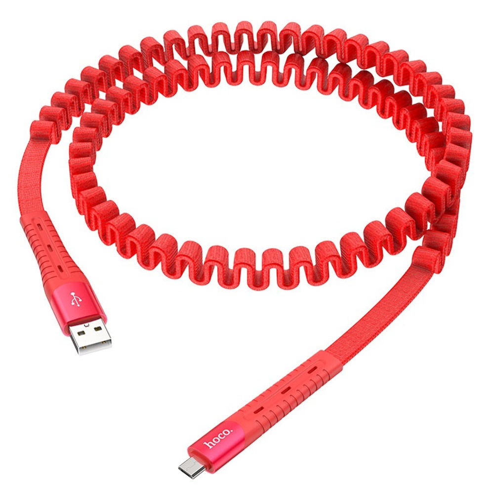 Кабель Hoco U78 USB to MicroUSB 1.2m red