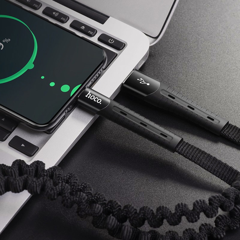 Кабель Hoco U78 USB to Type-C 1.2m black