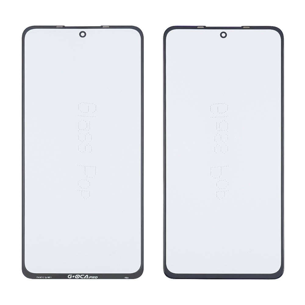 Стекло тачскрина с OCA плёнкой для Xiaomi Redmi Note 10 Pro/ Note 11 Pro чёрное с олеофобным покрытием, закалённое G+OCA Pro