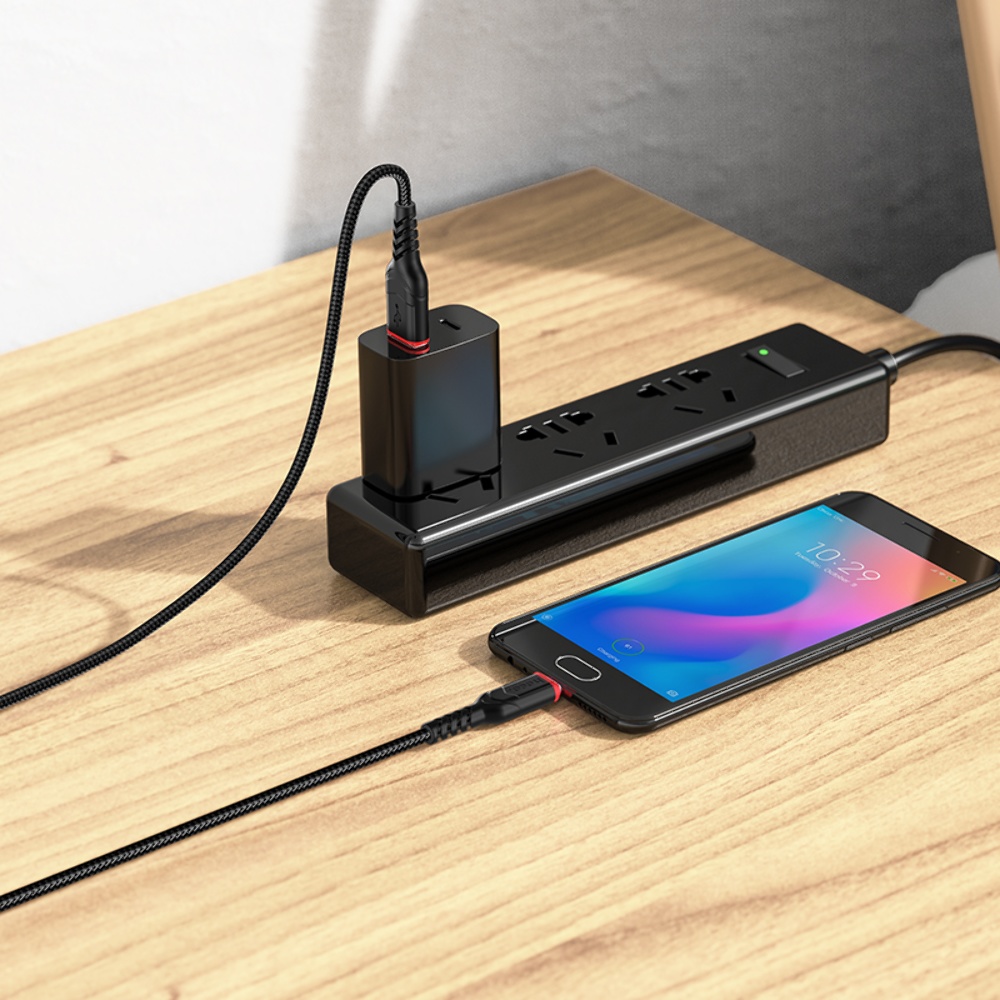 Кабель Hoco X59 USB to MicroUSB 1m black