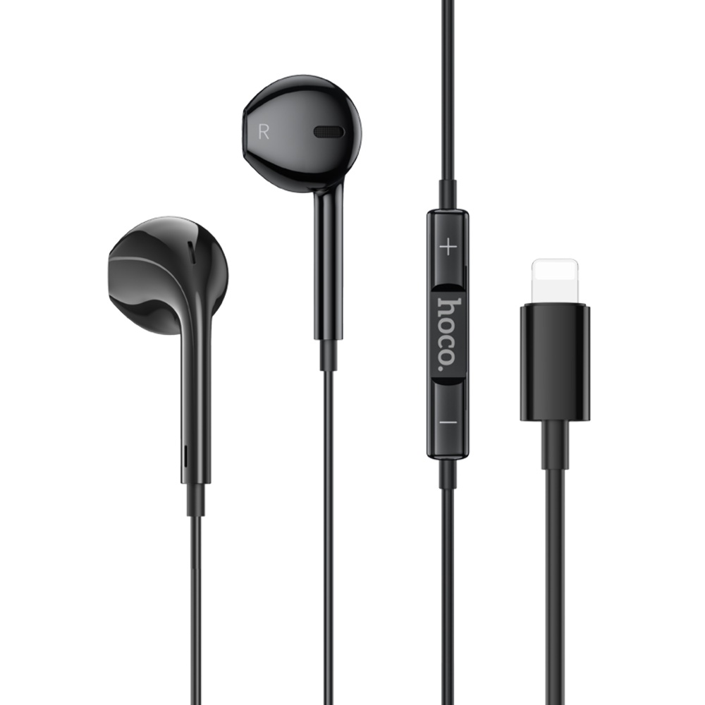 Наушники вкладыши Hoco M111 Lightning black