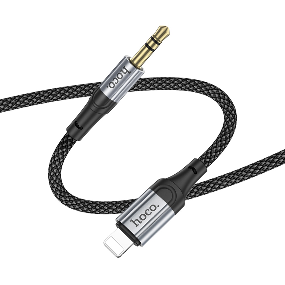 AUX кабель Hoco UPA26 Lightning to Jack 3.5 1m черный
