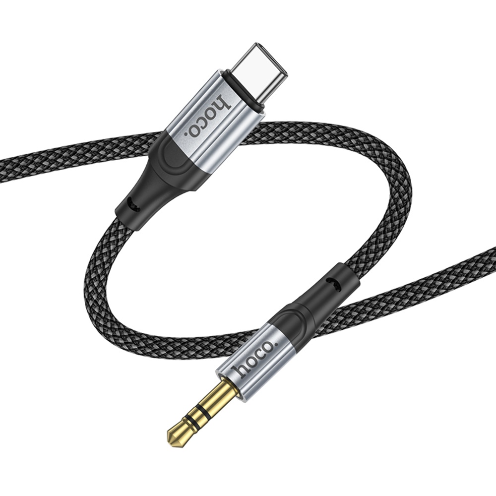 AUX кабель Hoco UPA26 Type-C to Jack 3.5 1m черный