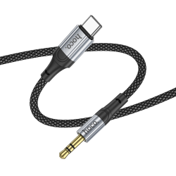 AUX кабель Hoco UPA26 Type-C to Jack 3.5 1m черный