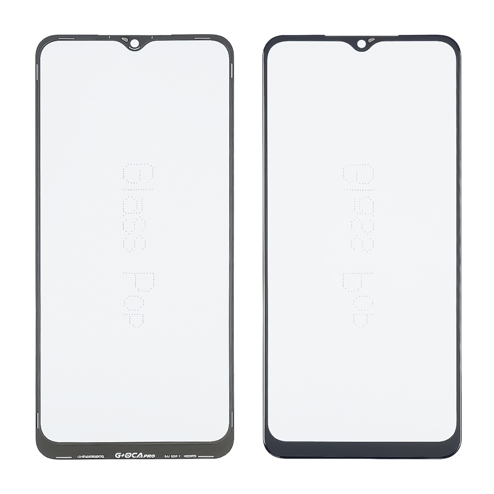 Стекло тачскрина с OCA плёнкой для Samsung A045 Galaxy A04 чёрное с олеофобным покрытием, закалённое G+OCA Pro