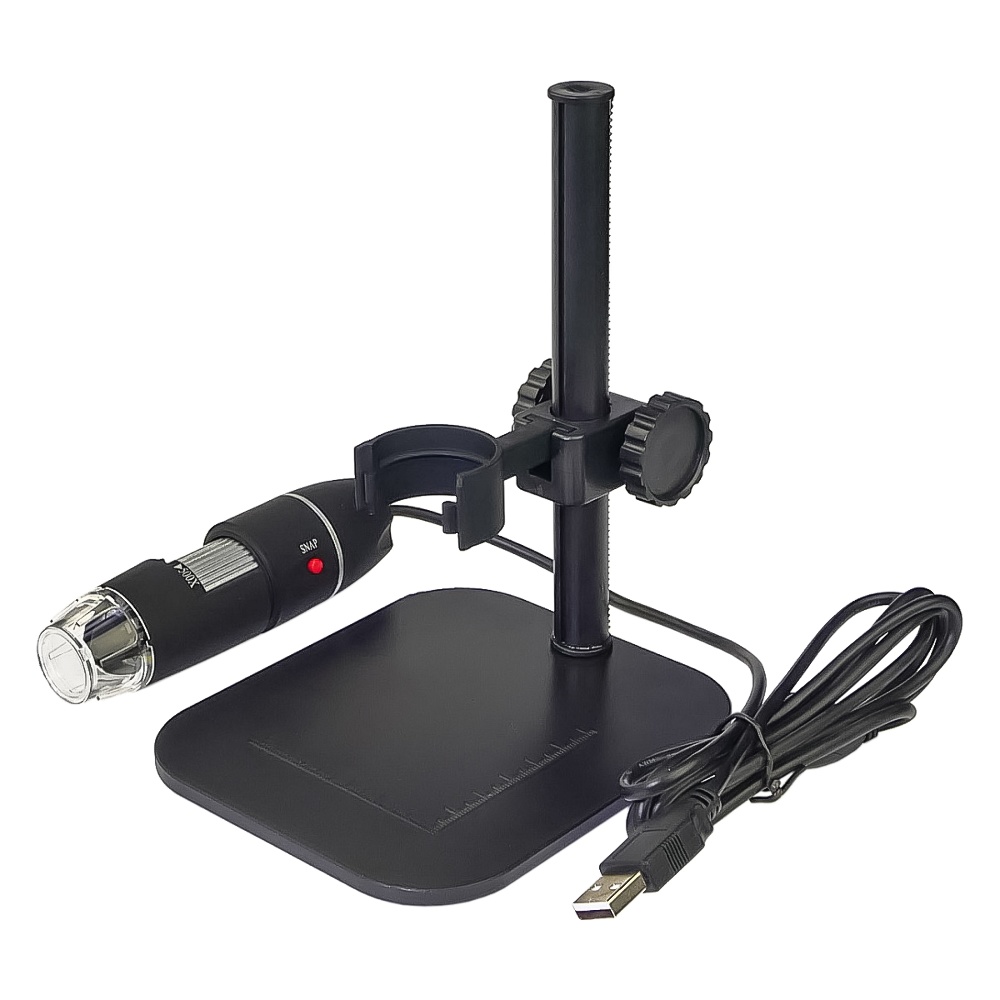 Цифровой микроскоп MicroView 500x + stand, с регулируемой подставкой, оптическое увеличение до 500X