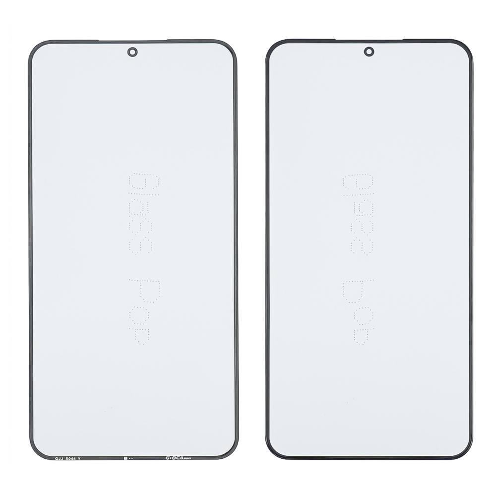 Стекло тачскрина с OCA плёнкой для Samsung S906 Galaxy S22 Plus чёрное с олеофобным покрытием, закалённое G+OCA Pro