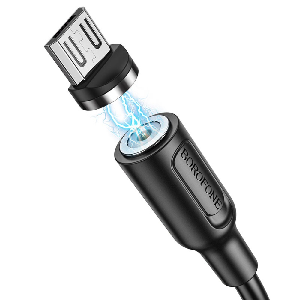 Кабель Borofone BX41 магнитный USB to MicroUSB 1m black