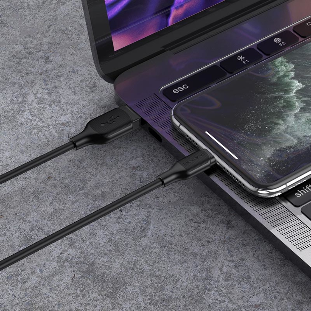 Кабель Borofone BX42 USB to Lightning 1m black