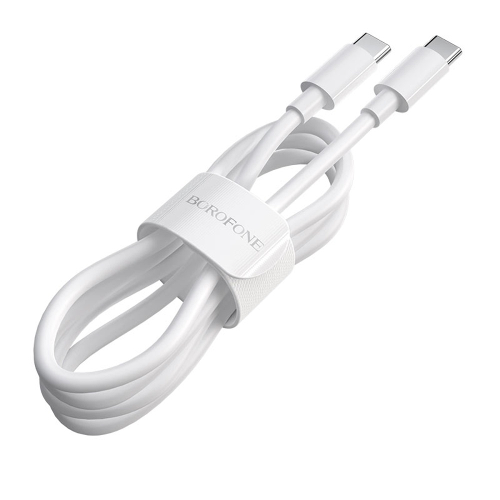 Кабель Borofone BX44 Type-C to Type-C PD 100W 1m white