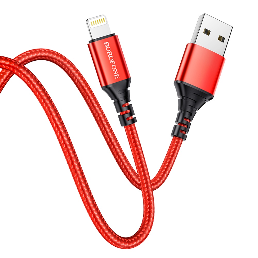Кабель Borofone BX54 USB to Lightning 1m red