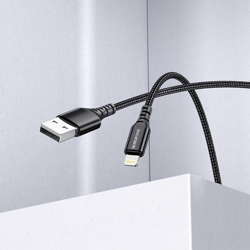 Кабель Borofone BX54 USB to Lightning 1m black