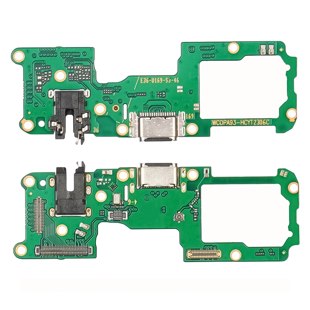 Разъём зарядки для Oppo Reno 4 Lite/ 5 Lite/ A93 на плате с микрофоном и компонентами