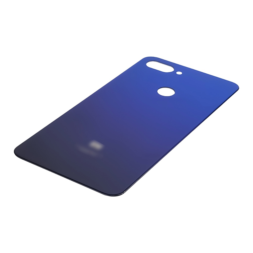 Заднее стекло корпуса для Xiaomi Mi 8 Lite Aurora Blue (фиолетово-синее)