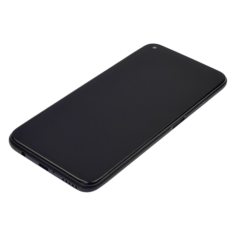 Дисплей для Huawei P40 Lite с чёрным тачскрином и корпусной рамкой