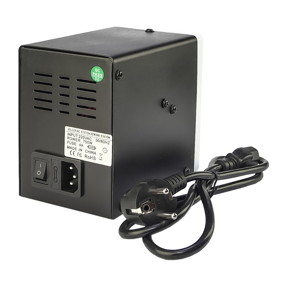 Паяльная станция Aida 8586, фен, паяльник с нагревательным элементом Hakko, цифровая индикация