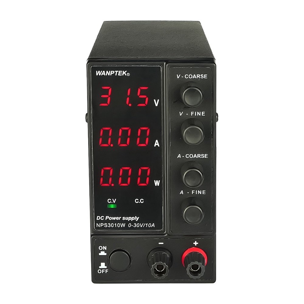 Блок питания лабораторный Wanptek NPS3010W, 30V 10A, импульсный, с цифровой индикацией (V/A/W)