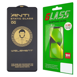 Защитное стекло для Samsung A515/ A526/ A536 A51/ A52/ A53 (0.3 мм, 5D чёрное) ТОП
