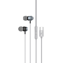 Наушники вакуумные Hoco M122 Type-C metal gray
