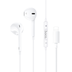 Наушники вкладыши Hoco M111 Lightning white