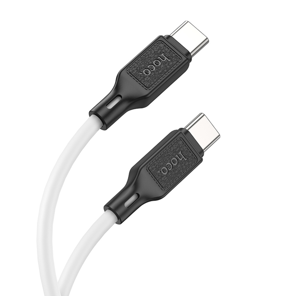 Кабель Hoco X90 Type-C to Type-C PD 60W 1m white