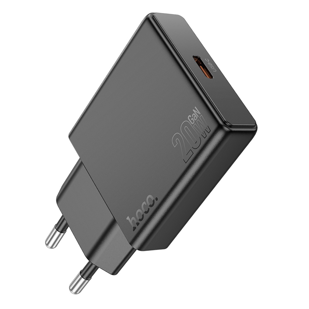 Сетевое зарядное устройство Hoco N37 Type-C PD 20W черное