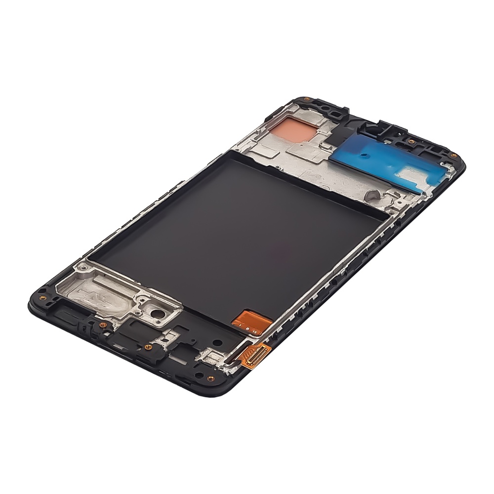 Дисплей для Samsung A515 Galaxy A51 (2020) с чёрным тачскрином и корпусной рамкой 6.36““ (с широким ободком) OLED