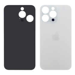 Заднее стекло корпуса для Apple iPhone 15 Pro Max White Titanium (белое)