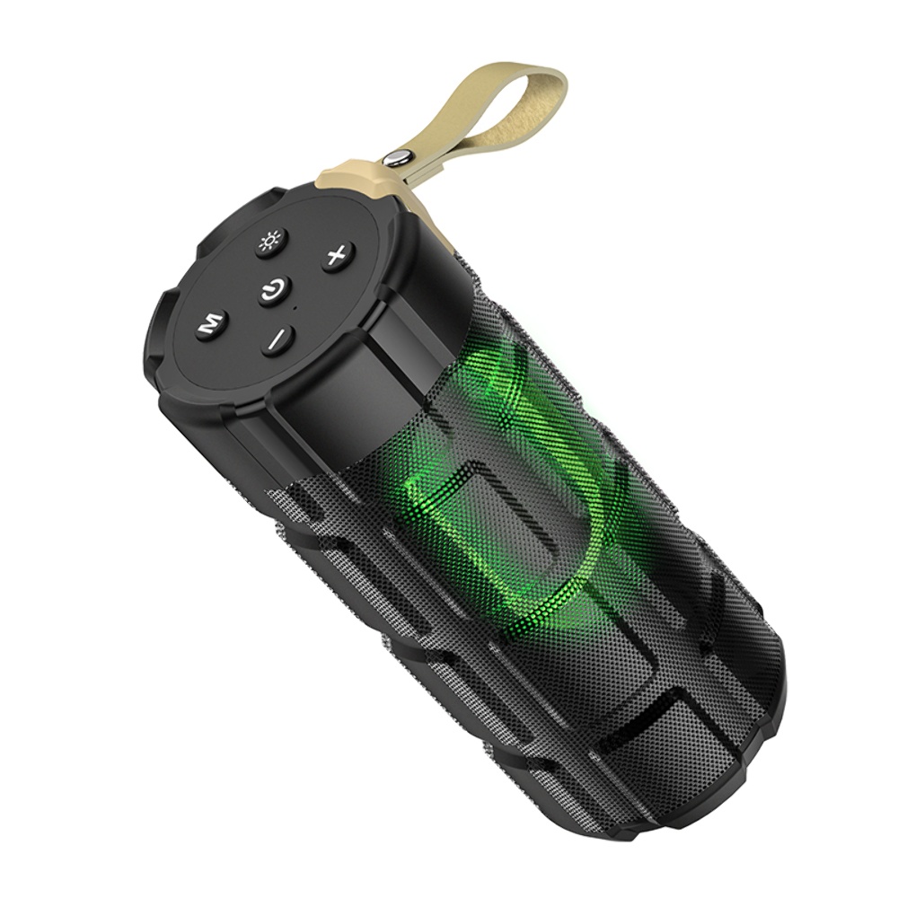 Портативная Bluetooth колонка Hoco HC7 TWS с LED подсветкой black