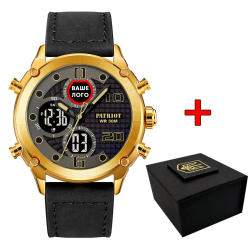 Годинник наручний Patriot 017 Ваше Лого Gold-Black