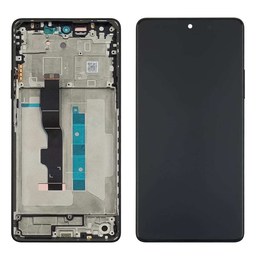 Дисплей для Xiaomi Redmi Note 13 (5G) с чёрным тачскрином и чёрной корпусной рамкой OLED