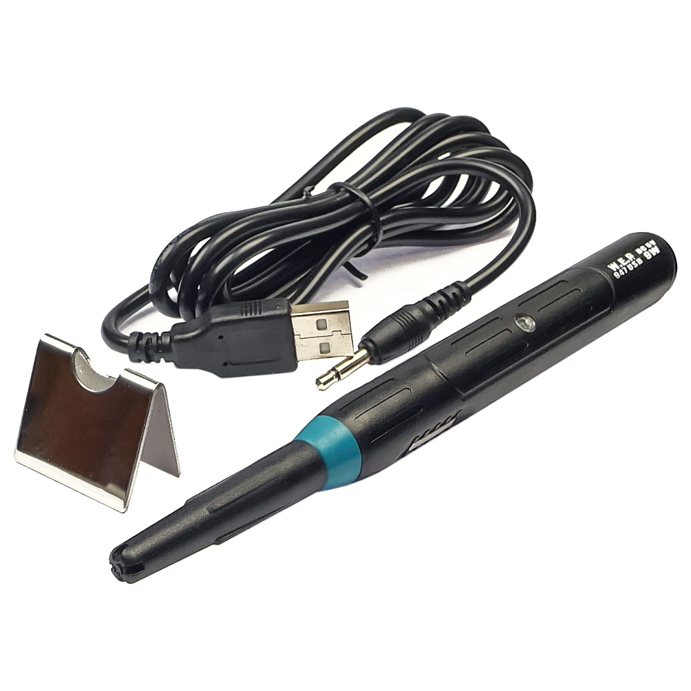 Паяльник WEP 947 USB портативный с подставкой (питание от USB 5V, 9W, t 500 гр C)