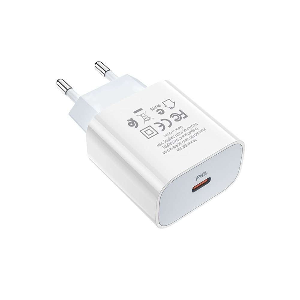 Сетевое зарядное устройство Borofone BA38A Plus Type-C PD 20W белое