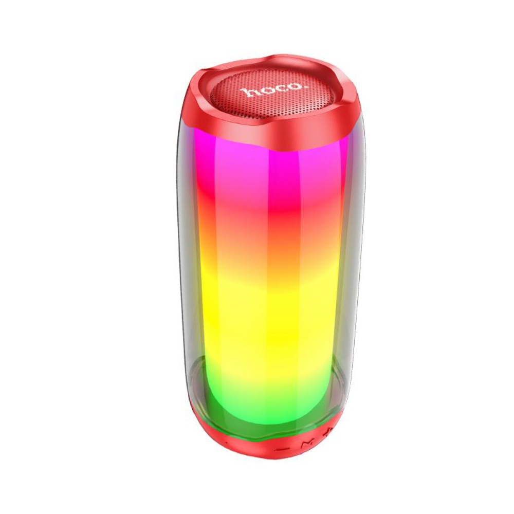 Портативная Bluetooth колонка Hoco HC8 TWS с LED подсветкой red