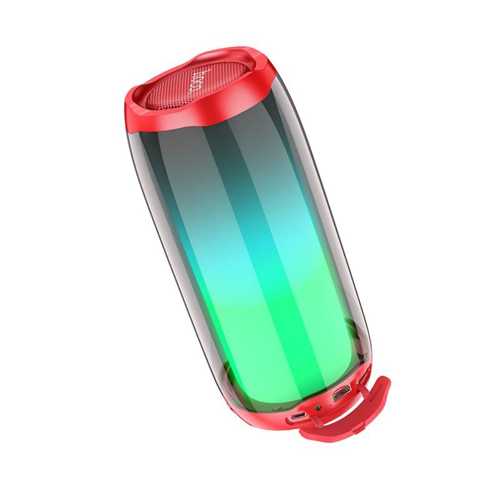 Портативная Bluetooth колонка Hoco HC8 TWS с LED подсветкой red