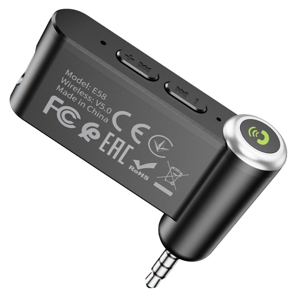 Автомобильный Bluetooth адаптер Hoco E58 чёрный
