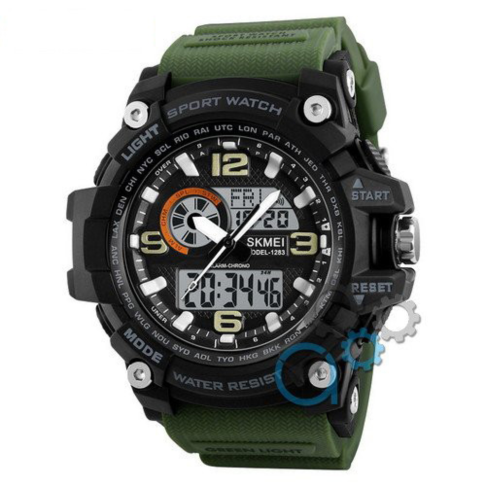 Skmei 1283 Black-Military Wristband.