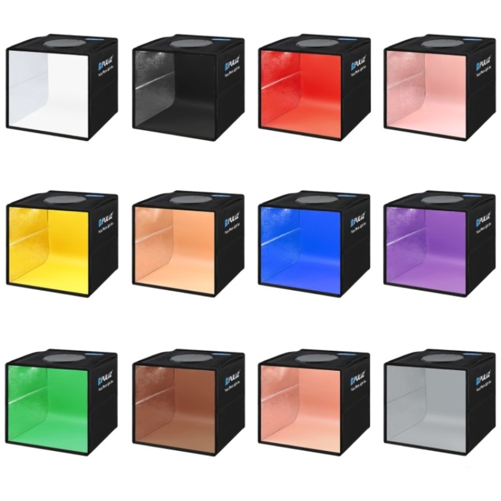 Лайткуб (фотобокс) Puluz PKT3101B LED (25 x 25 x 25 см) чёрный