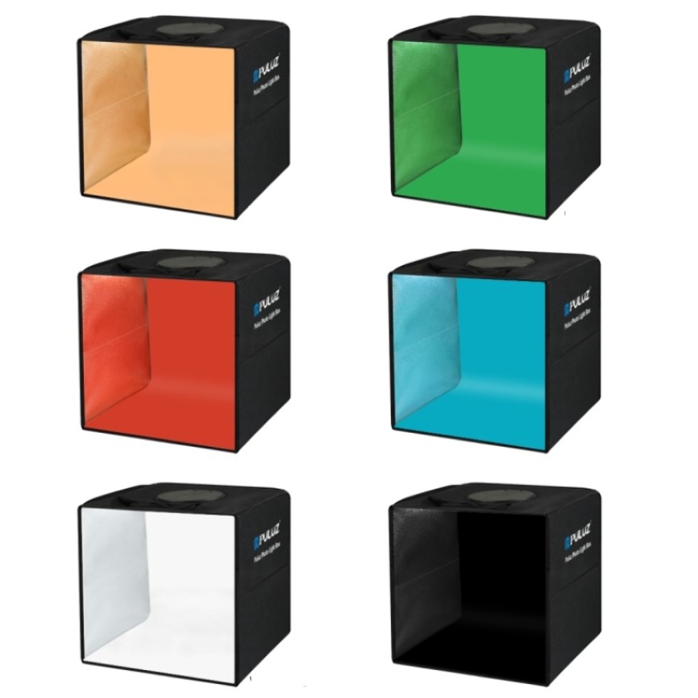 Лайткуб (фотобокс) Puluz PU5032B LED (30 х 30 х 30 см) чёрный