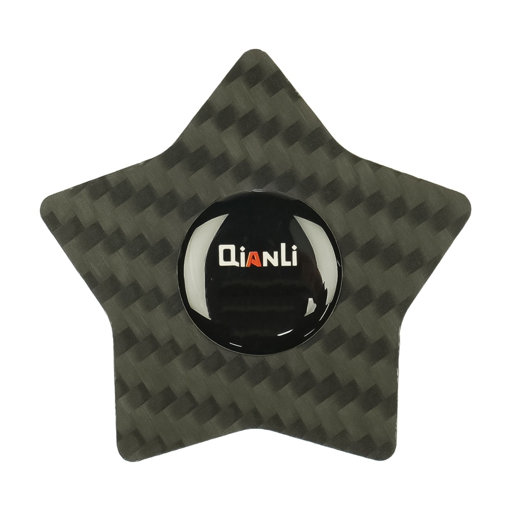 Карта пластиковая QianLi Carbon Fiber D, звезда пятиугольная, для разборки