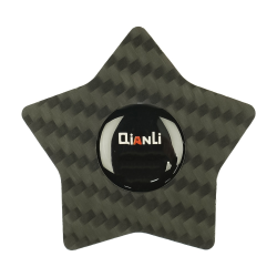 Карта пластиковая QianLi Carbon Fiber D, звезда пятиугольная, для разборки