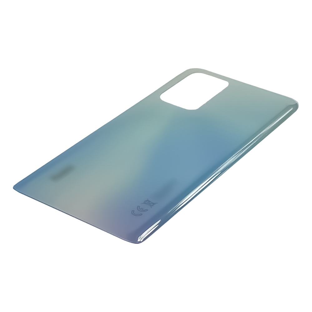 Заднее стекло корпуса для Xiaomi Redmi Note 10 Pro (4G) Glacier Blue (светло-голубое)