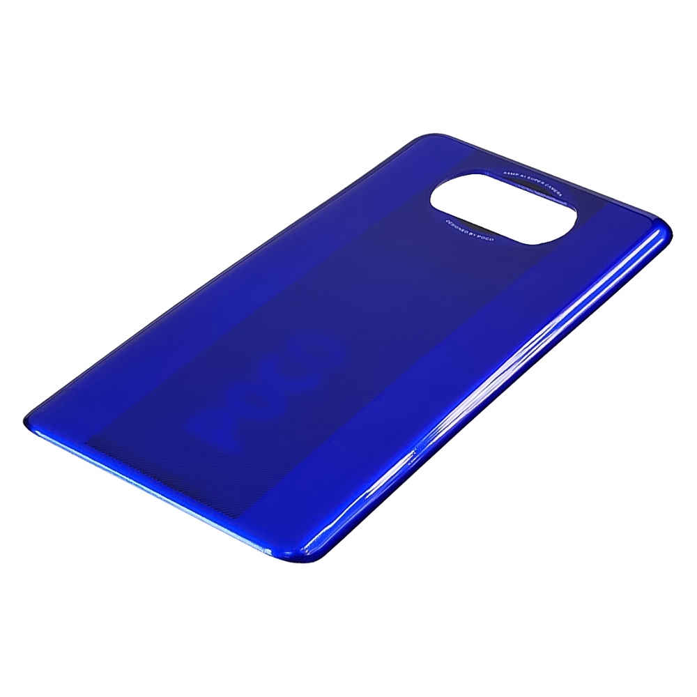 Задняя крышка для Xiaomi Poco X3 Pro Frost Blue (синяя)