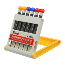 Набор отверток Kaisi K-9306 (+1.5, Y0.6, T2, *0.8, *1.2, hexagon M2.5)