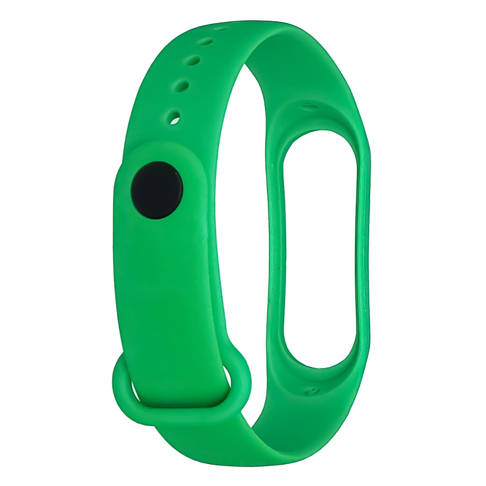 Ремешок силиконовый для Xiaomi Mi Band 3/ 4  28 зелёный