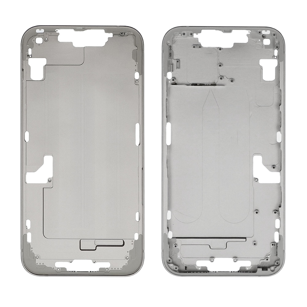 Средняя часть корпуса для Xiaomi Poco X4 Pro (Yellow) жёлтая